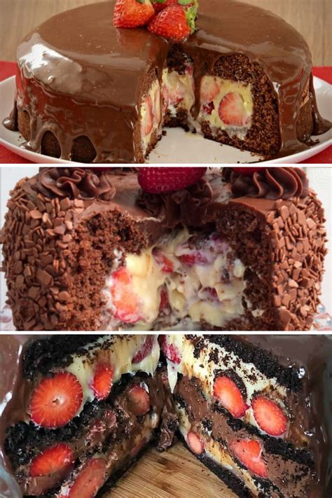 Bolo De Bombom E Morango - Bolo bombom de morango para surpreender sua família uma delicia ...