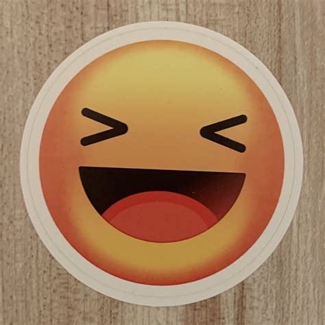 Laughing Emoji Sticker - Etsy