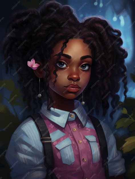 Premium Photo | Emo Black Girl Photo illustration of Emo