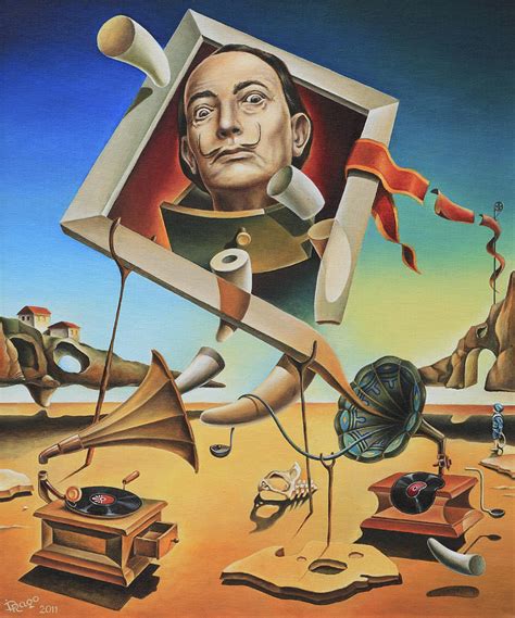 A Surreal Simulacrum Of Salvador Dali Painting by Dragomir Minkov