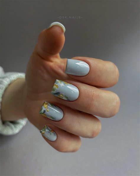 Blue sky Идея маникюра @dsk.nails с гель-лаком Color Coat 269懶 ...
