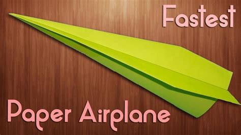 Paper Airplane Making Tutorial [Fastest and Farthest Flying] For Kids ...