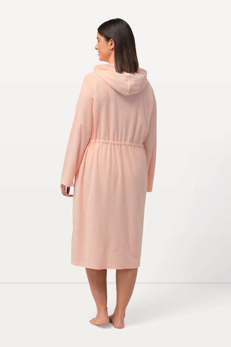 Terry Cloth Bathrobe, pink | Ulla Popken