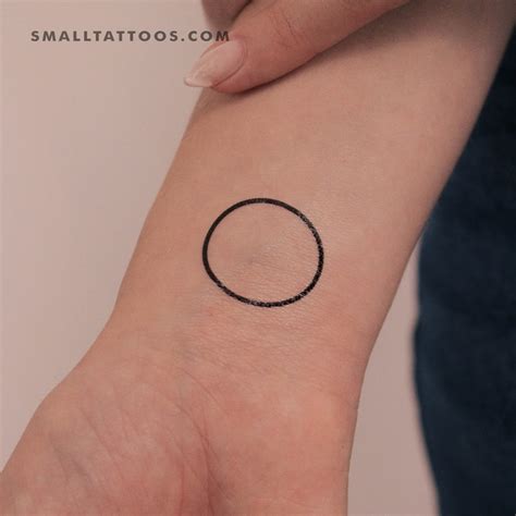 Circle Temporary Tattoo (Set of 3) – Small Tattoos