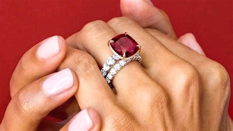 Download Radiant Cut Of Ruby Ring Wallpaper | Wallpapers.com