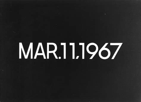 On Kawara, Date Paintings: 1966-1988 | Exhibitions | The Renaissance ...