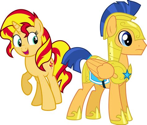 Request - Sunset Shimmer and Flash Sentry by Givralix on DeviantArt