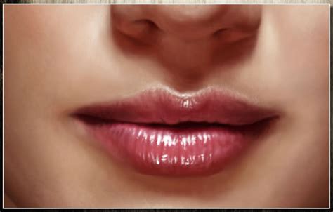 digital painting tutorial lips  behance