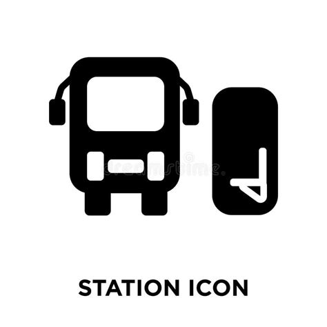 Station Icon Vector Isolated on White Background, Logo Concept O Stock ...