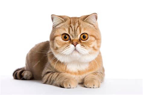 Premium AI Image | A Scottish Fold Cat isolated on white plain background