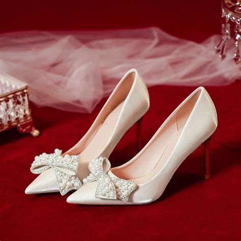 Sapato Para Casamento Feminino - Apontou sapatos de salto alto para o casamento feminino 2022 nova festa ...