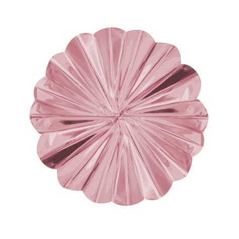 roseta papel grande rosa metalico euro novelty