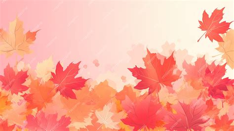 Premium AI Image | autumn maple leaves background