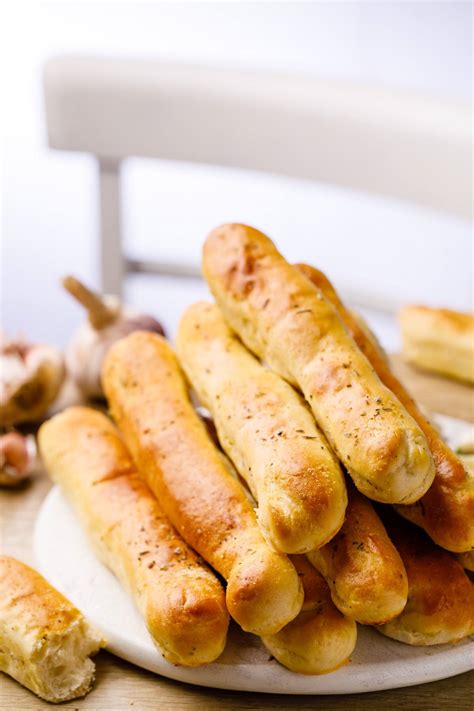 Fluffy (And Buttery) Garlic Breadsticks From Scratch - Nurtured Homes