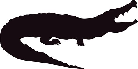 Clipart - Alligator Silhouette