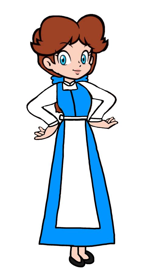 Princess Daisy as Belle (Blue Dress) by Joshuat1306 on DeviantArt