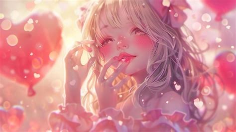 Cute anime girl wallpaper | Premium AI-generated image