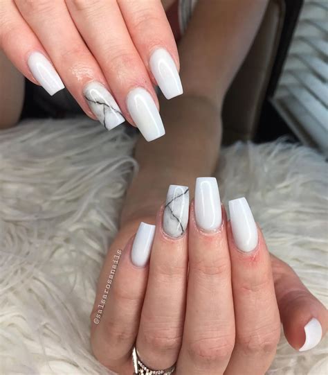 35 Most Popular Coffin Acrylic Nail Designs Ideas - Trendy Canva