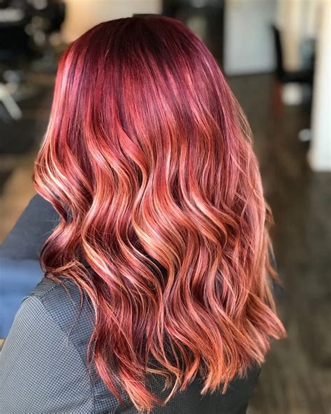 Hair Color Ideas With Blonde And Red | Coloring Pages