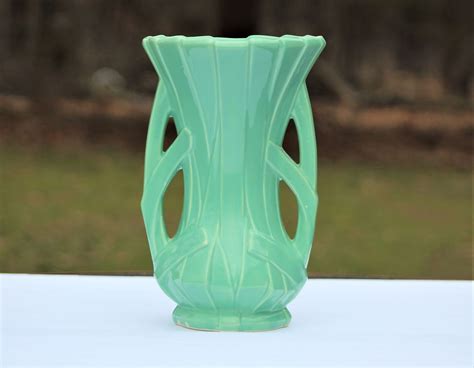 mccoy green vase