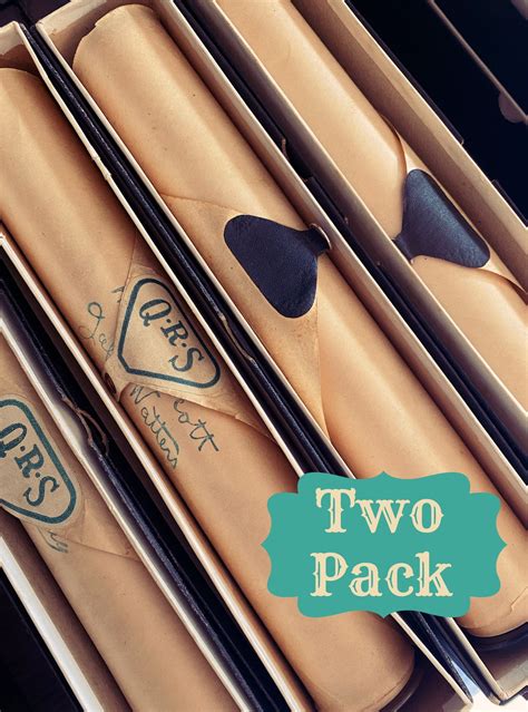 Player Piano Rolls pack of Two Pianola for Paper Crafts and Junk ...