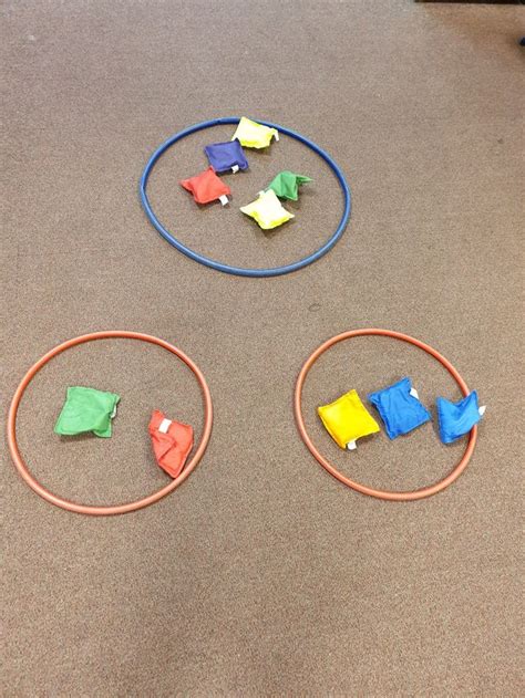part part  model  bean bags  hoops eyfs maths activity
