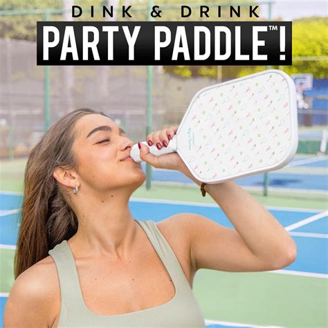 GoSports Sip N' Serve Pickleball Paddle Flask - 20 oz Hidden Flask for ...