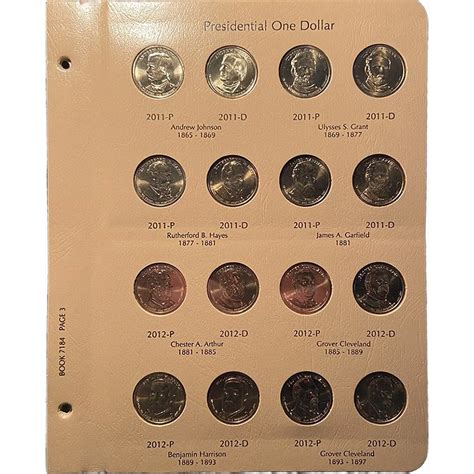 presidential coin set pds   cv coins collectables