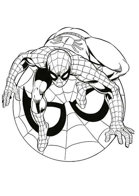 Free printable spiderman coloring pages for kids