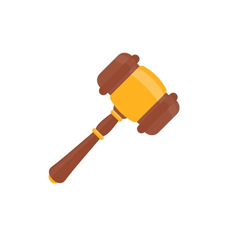 El juez utiliza golpes de martillo para decidir una demanda. un