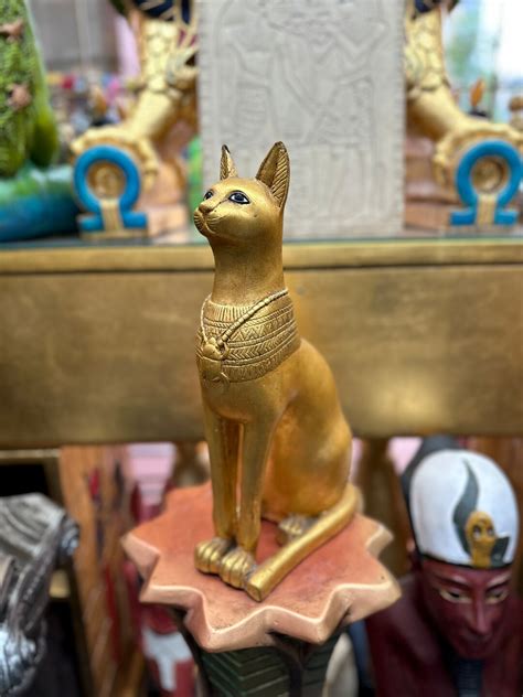Bastet Statue Large Goddess Bast Altar Statue Made in Egypt Ancient ...