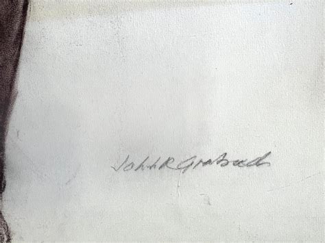 John R. Grabach - Muscular Black Male Nude Academic Life Drawing in