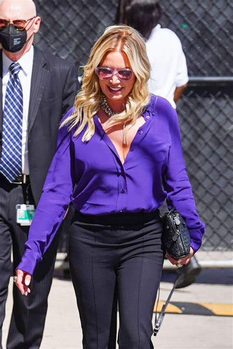 JEANIE BUSS Arrives at Jimmy Kimmel Live in Los Angeles 08/15/2022