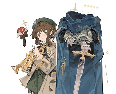 apple, a knight, and eagle (reverse:1999) drawn by jumbowhopper | Danbooru