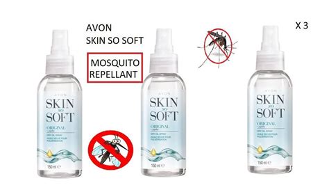 Avon 3 x Avon Mosquito Insect Repellent"Skin So Soft Original Dry Oil ...