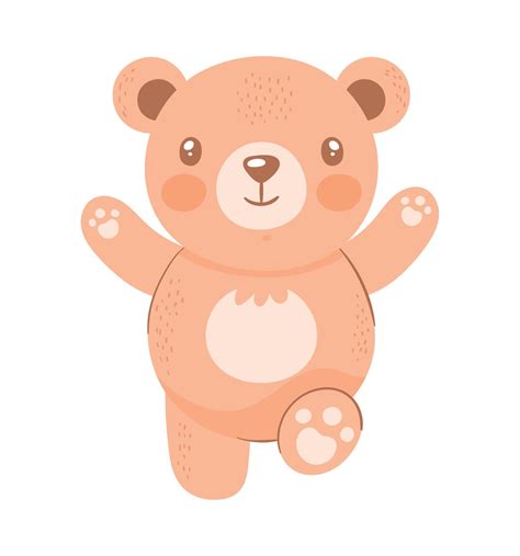 stuffed brown bear teddy 16927148 Vector Art at Vecteezy