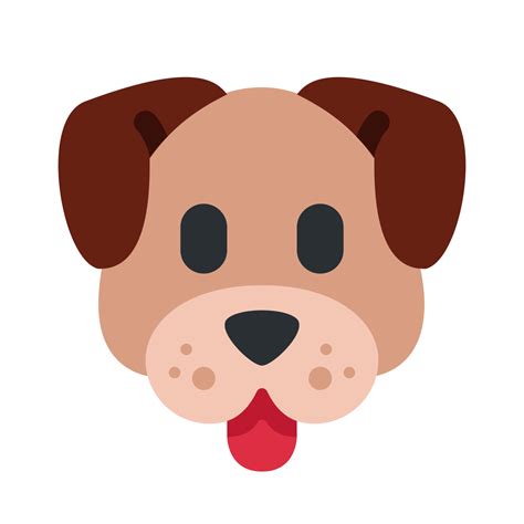 dog emoji canine icon pet emoticon furry friend emoji dog symbol png