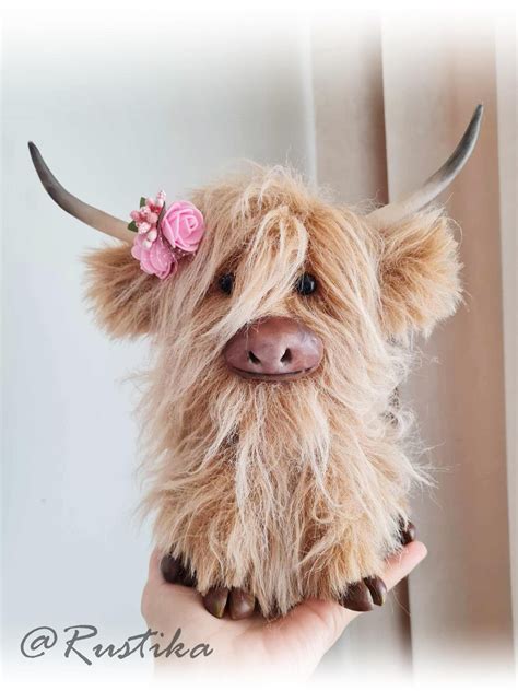 Highland Cow Plush, Highland Cattle, Scottish Cow, Handmade Cow, Cyndi ...