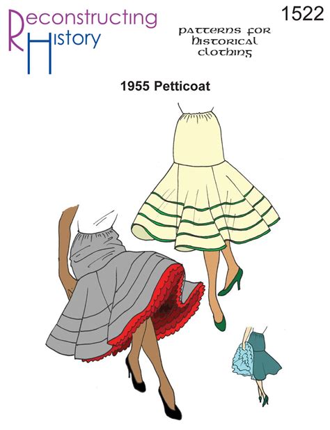 RH1522 — 1950s Petticoat | Petticoat, 1950s sewing patterns, Petticoat ...