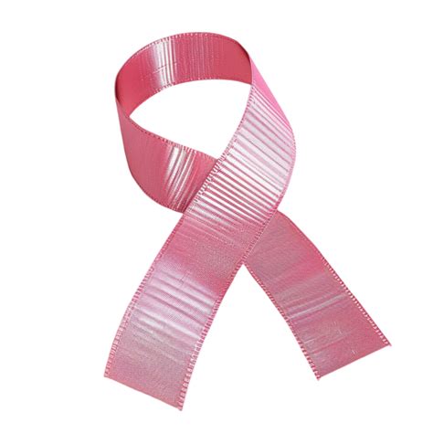 pink ribbon  transparent background ai generated  png