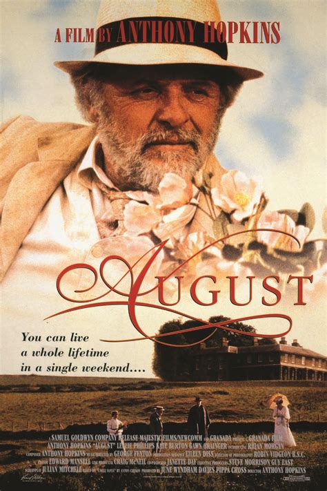 August Movieposter (1996) | Anthony hopkins, Peliculas en cartelera ...