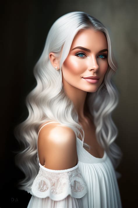 Lexica - An extremely delicate and beautiful silver-haired girl