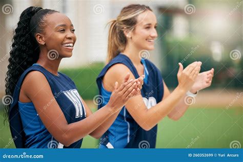 Woman, Team and Cheerleading in Applause for Motivation, Support or Encouragement in the ...