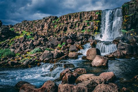Безплатна снимка : тялото на вода, водопад, природен пейзаж, природа ...
