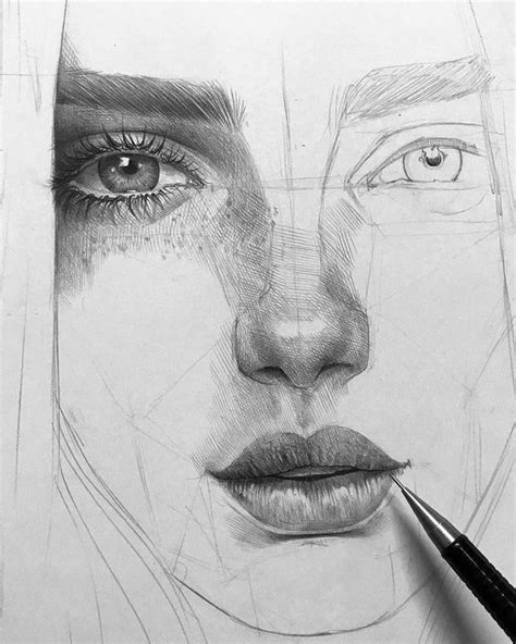 shading drawing face  paintingvalleycom explore collection