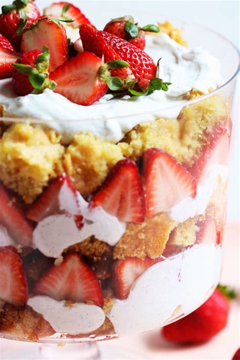 Strawberry Coconut Whipped Cream Trifle - The Toasted Pine Nut