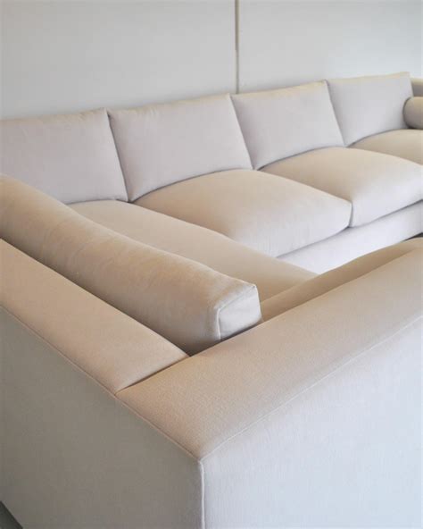 Tuxedo Back Sectional - Stain-Treated Fabric For Sale at 1stDibs
