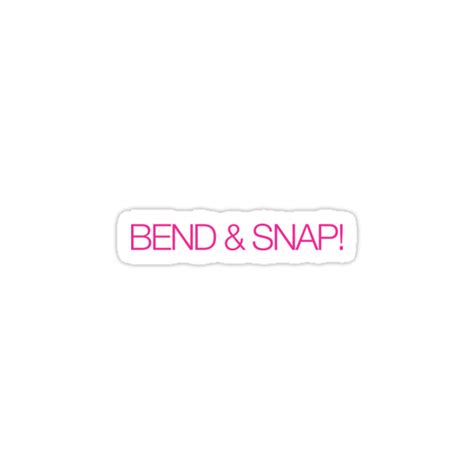 "Legally Blonde - Bend & Snap!" Stickers by Call-me-dickie | Redbubble