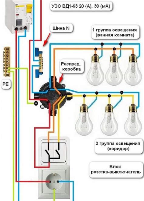 Как подключить розетку и выключатель в одном блоке вместо старого ...