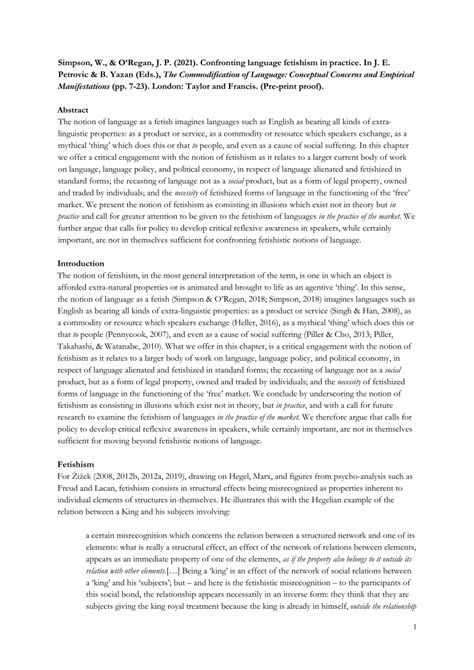 (PDF) Confronting Language Fetishism in Practice